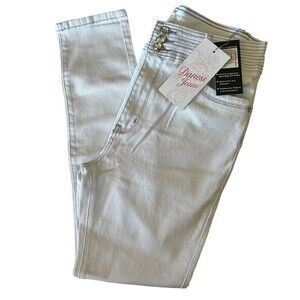 DANESI JEANS Women's Butt Lifter Technology Size 17 High Rise White Skinny Jeans